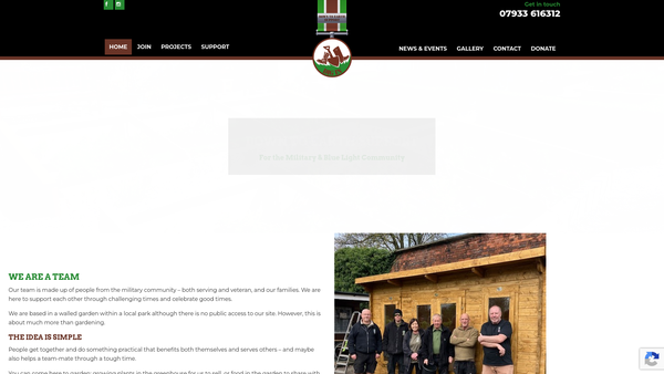 Screenshot of the Dig In website