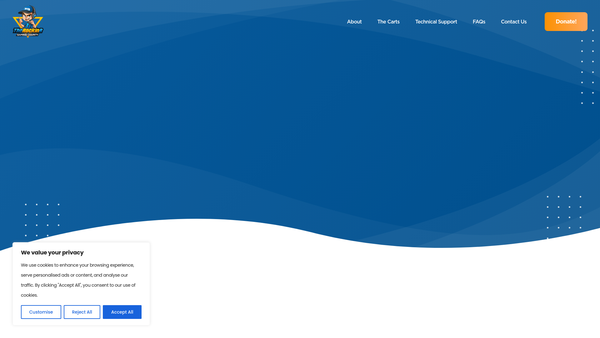 Screenshot of the Therockinr website