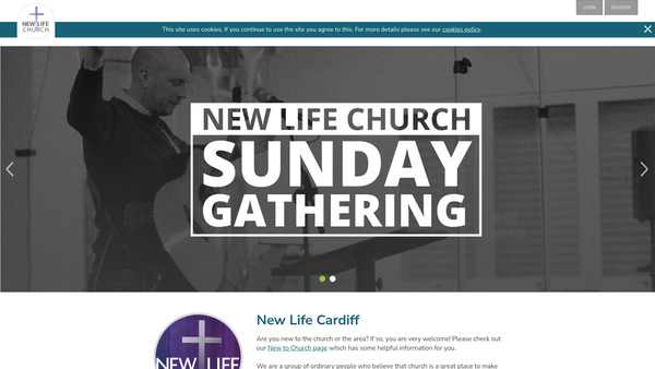 Screenshot of the Life Trust Cardiff website