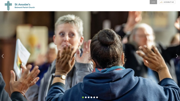 Screenshot of the The Parochial Church Council Of The Ecclesiastical Parish Of St Anselm,belmont website