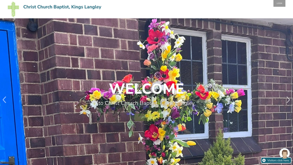 Screenshot of the Christ Church Baptist Kings Langley website