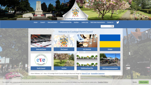 Screenshot of the The Snoxhall Field website