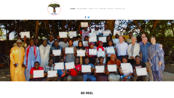 Screenshot of the Be Reel (Building Empowerment: Rural Economic Engagement In Life) website