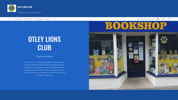 Screenshot of the Otley Lions Club CIO website