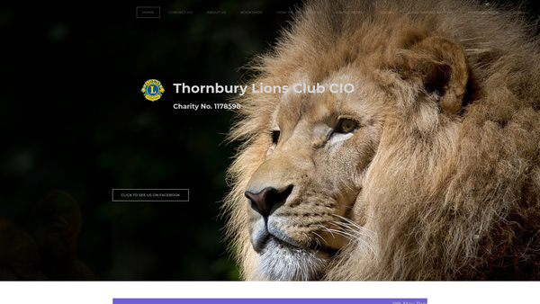 Screenshot of the Thornbury Lions Club CIO website