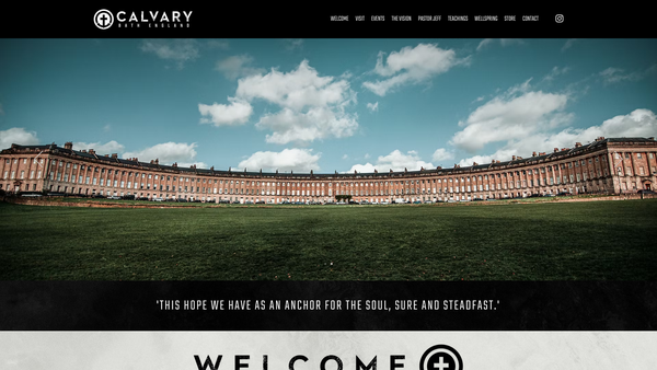 Screenshot of the Calvary Chapel Bath website