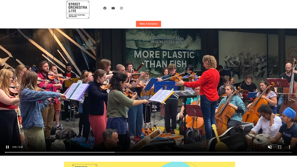 Screenshot of the Street Orchestra Ltd website