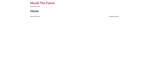 Screenshot of the Mould The Future International website