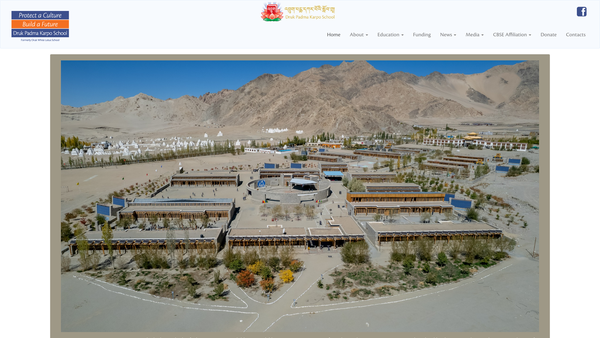 Screenshot of the Drukpa Trust website