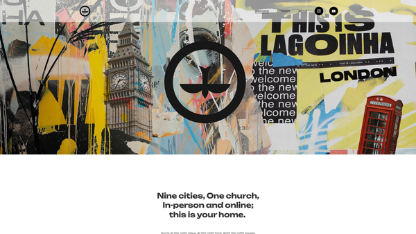Screenshot of the Lagoinha Baptist Church website