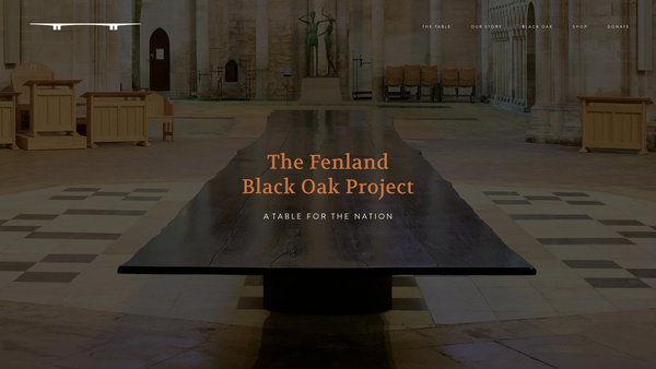 Screenshot of the Fenland Black Oak CIO website