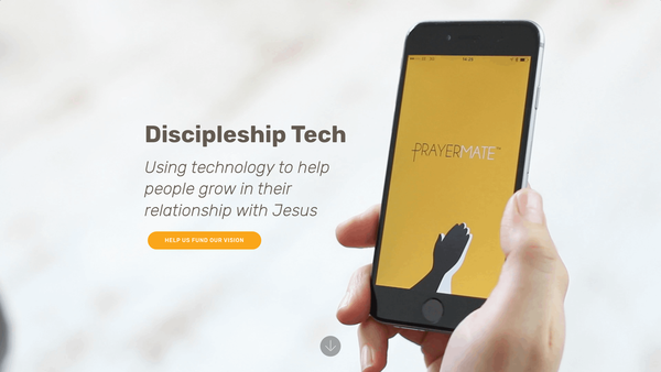 Screenshot of the Discipleship Tech website