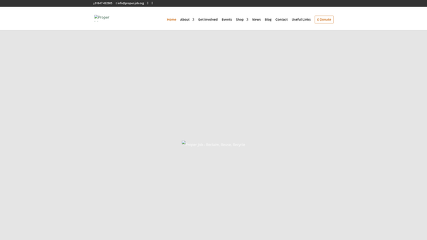 Screenshot of the Proper Job Resource Centre website
