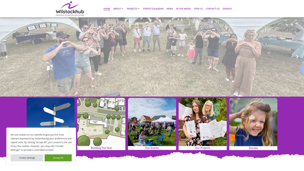Screenshot of the Wilstockhub website