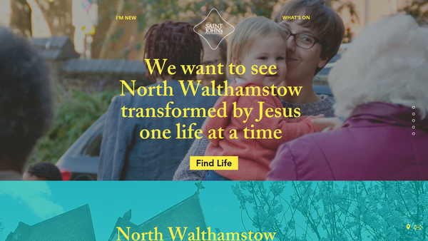 Screenshot of the The Parochial Church Council Of The Ecclesiastical Parish Of St John, Walthamstow website