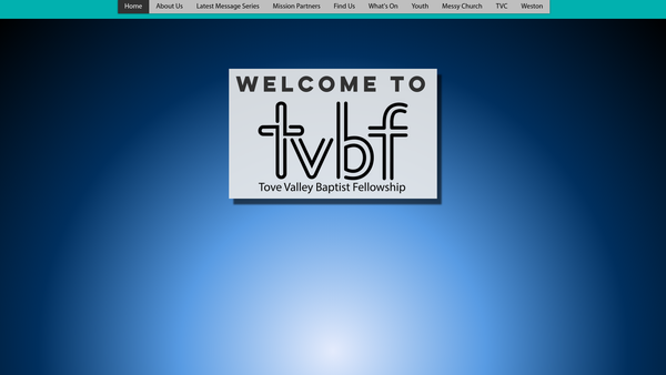 Screenshot of the Tove Valley Baptist Fellowship website