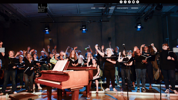 Screenshot of the London Sound Project website