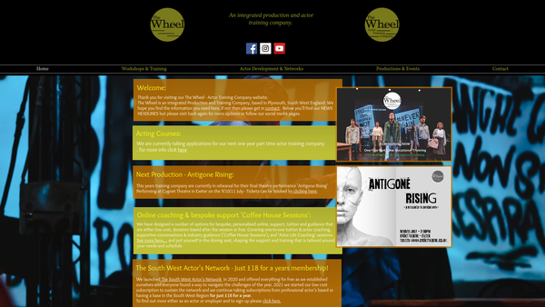 Screenshot of the The Wheel Training Company website