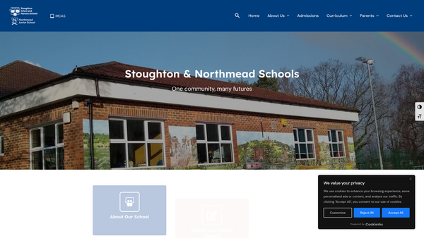 Screenshot of the Friends Of Stoughton Infant School website