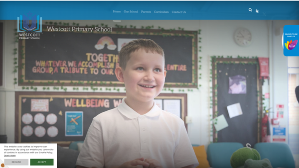 Screenshot of the Friends Of Westcott website
