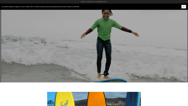 Screenshot of the Get Out website
