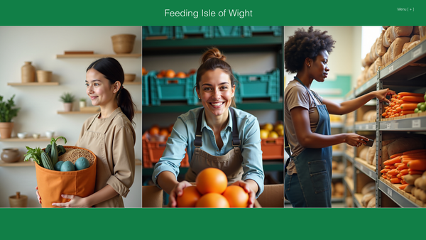 Screenshot of the Feeding Isle of Wight website