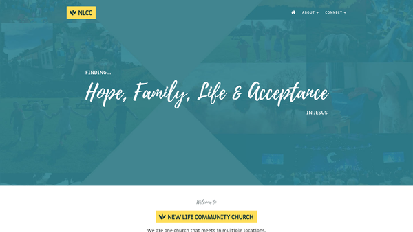 Screenshot of the New Life Community Church Fordingbridge website