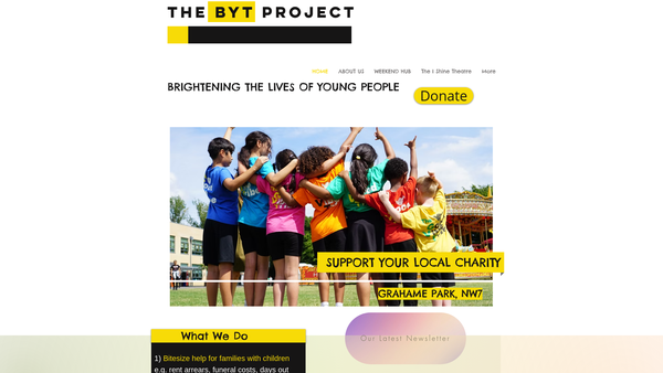 Screenshot of the The Byt Project website