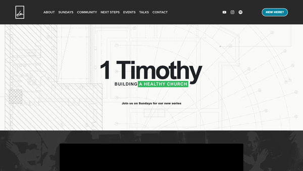 Screenshot of the Danbury Mission Church website