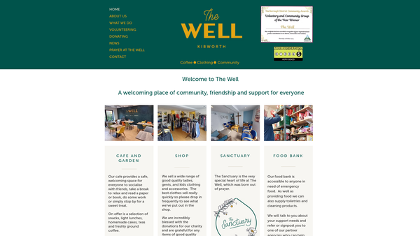 Screenshot of the The Well Kibworth website