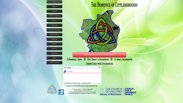 Screenshot of the The Parochial Church Council Of The Ecclesiastical Parish Of Holy Trinity, Littleborough website