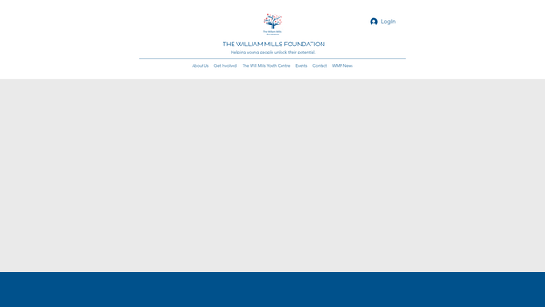Screenshot of the The William Mills Foundation website