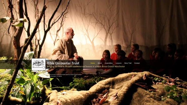 Screenshot of the Bible Encounter Trust Charitable Incorporated Organisation website