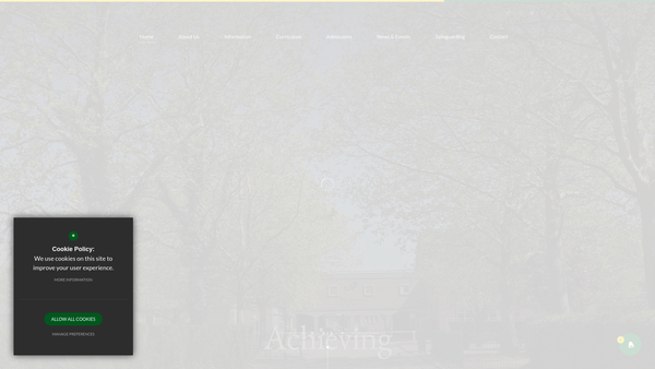 Screenshot of the Oakwood School Parent Teacher Association website