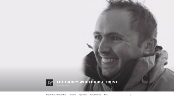 Screenshot of the The Harry Woolhouse Charitable Trust website
