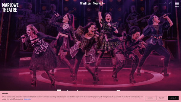 Screenshot of the The Marlowe Trust website
