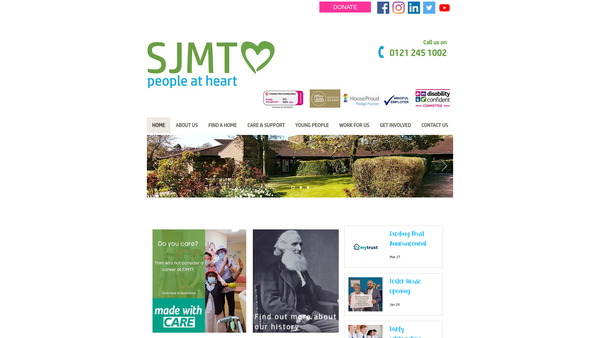 Screenshot of the Mason Yardley Trust website