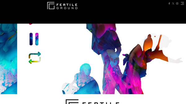 Screenshot of the Fertile Ground Dance Ltd website