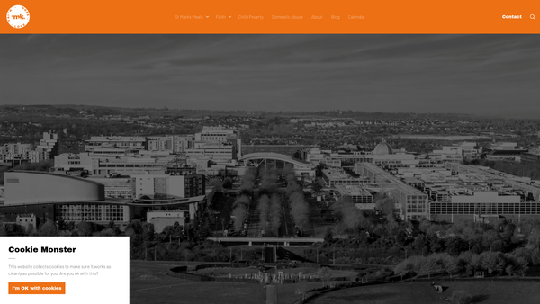 Screenshot of the St Mark's Milton Keynes website