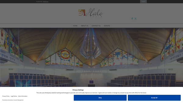 Screenshot of the Hale And District Hebrew Congregation Ltd website