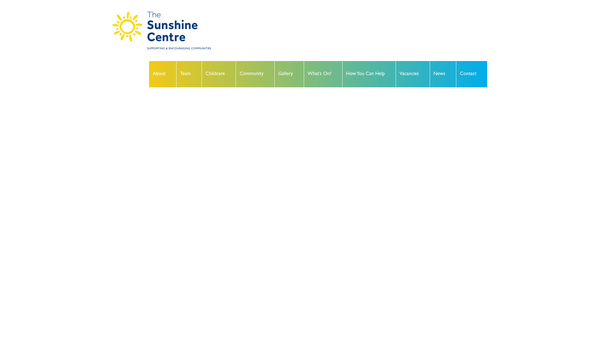 Screenshot of the Sunshine Centre Connecting Communities website