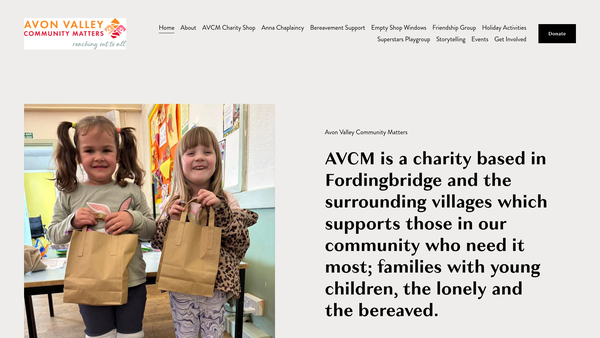 Screenshot of the Avon Valley Partnership Youth And Community Trust website