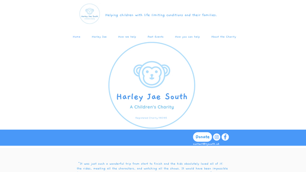 Screenshot of the Harley Jae South website