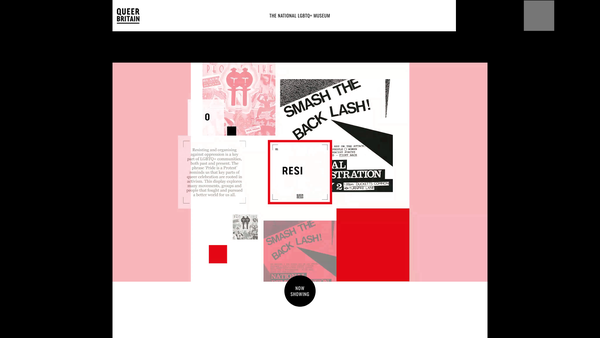 Screenshot of the Queer Britain Museum Ltd website