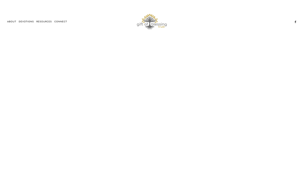 Screenshot of the Gift Of Blessing Trust website