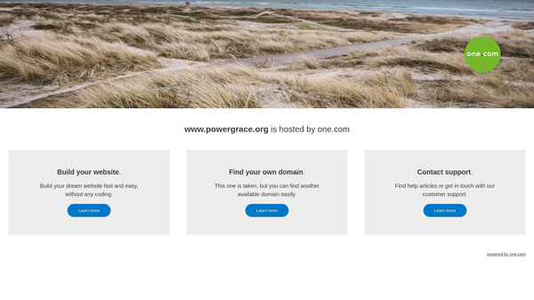 Screenshot of the Power Grace Chapel website