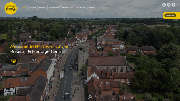 Screenshot of the Joseph Hardy Charitable Trust website