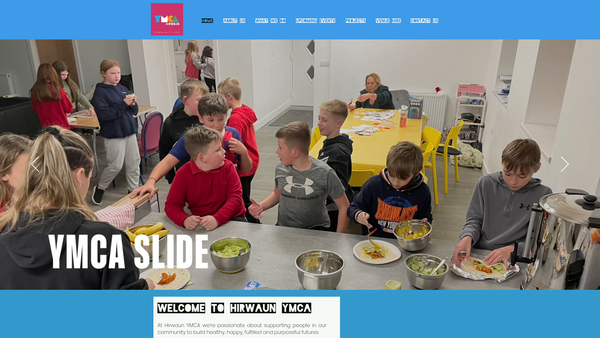 Screenshot of the Hirwaun YMCA website