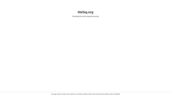 Screenshot of the Ittefaq Foundation website