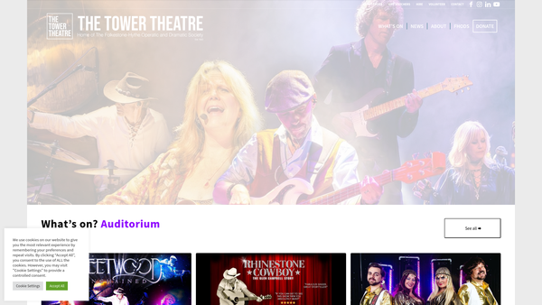 Screenshot of the The Folkestone - Hythe Operatic And Dramatic Society website